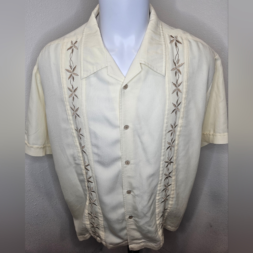 Cubavera XXl Rayon Men's Button Short Sleeve